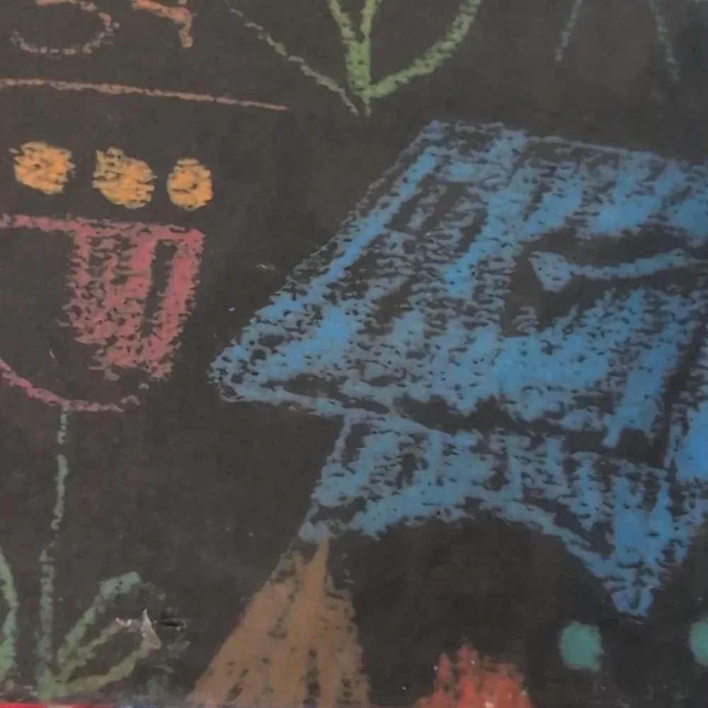 Hallmark Vintage School Graduation Chalkboard Colorful Wrapping Paper‎